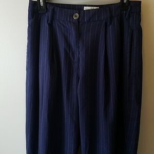 Urban Outfitters wideleg pinstripe pleated pants